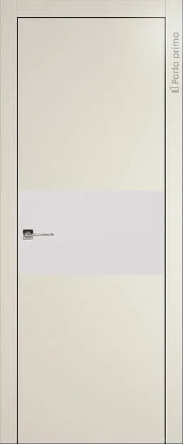 Межкомнатная дверь Tivoli Е-4, цвет - Магнолия ST, Без стекла (ДГ)