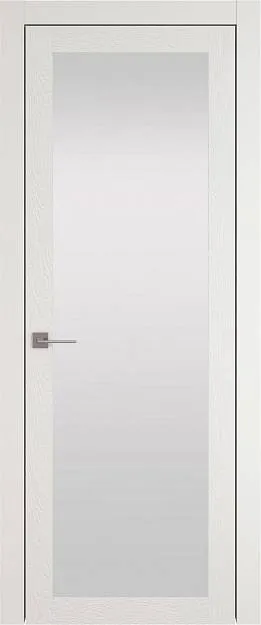 Межкомнатная дверь Tivoli З-3, цвет - Бежевая эмаль по шпону (RAL 9010), Со стеклом (ДО)
