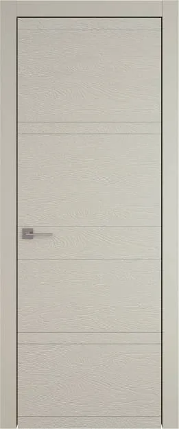 Межкомнатная дверь Tivoli Е-2, цвет - Серо-оливковая эмаль по шпону (RAL 7032), Без стекла (ДГ)