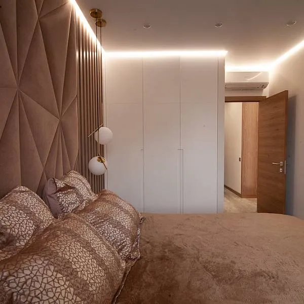 Интерьер квартиры в современном стиле минимализм с элементами эко-дизайна - фото 10