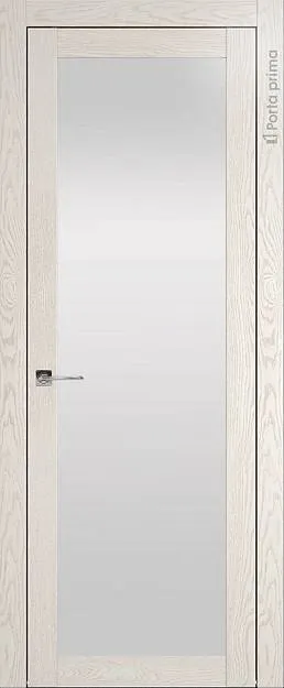 Межкомнатная дверь Tivoli З-1, цвет - Белый ясень (nano-flex), Со стеклом (ДО)