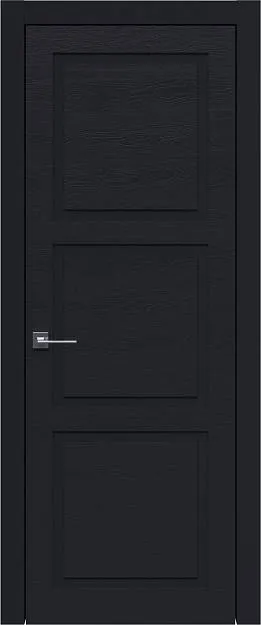 Межкомнатная дверь Tivoli Л-5, цвет - Черная эмаль по шпону (RAL 9004), Без стекла (ДГ)