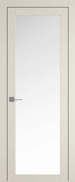 Межкомнатная дверь Tivoli З-5, цвет - Жемчужная эмаль по шпону (RAL 1013), Со стеклом (ДО)