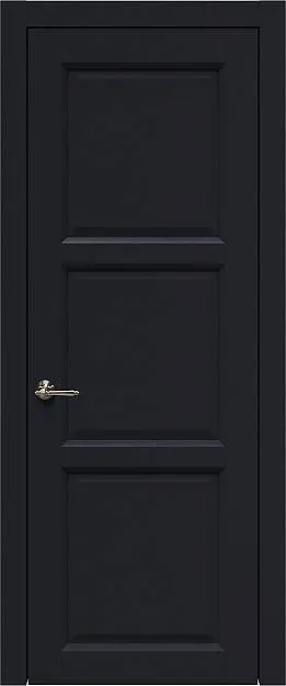 Межкомнатная дверь Milano, цвет - Черная эмаль (RAL 9004), Без стекла (ДГ)