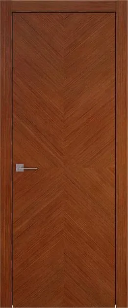 Межкомнатная дверь Tivoli И-1, цвет - Темный орех, Без стекла (ДГ)