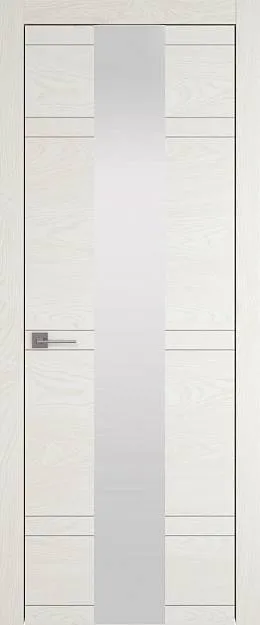 Межкомнатная дверь Tivoli Ж-4, цвет - Белый ясень (nano-flex), Со стеклом (ДО)