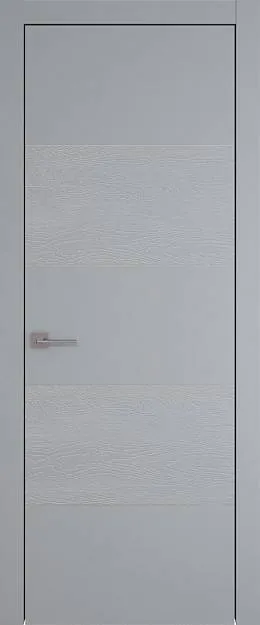Межкомнатная дверь Tivoli Д-2, цвет - Серебристо-серая эмаль-эмаль по шпону (RAL 7045), Без стекла (ДГ)