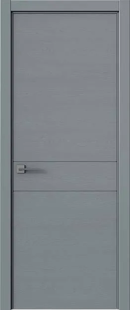 Межкомнатная дверь Tivoli И-2, цвет - Серебристо-серая эмаль по шпону (RAL 7045), Без стекла (ДГ)