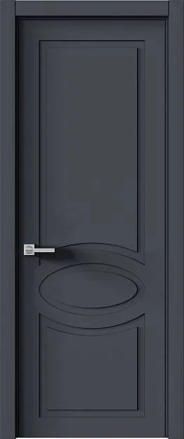 Межкомнатная дверь Tivoli Н-5, цвет - Графитово-серая эмаль (RAL 7024), Без стекла (ДГ)