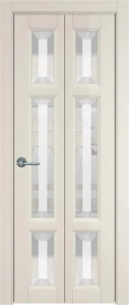 Межкомнатная дверь Porta Classic Siena, цвет - Магнолия ST, Со стеклом (ДО)