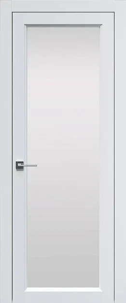 Межкомнатная дверь Sorrento-R Б4, цвет - Белый ST, Со стеклом (ДО)