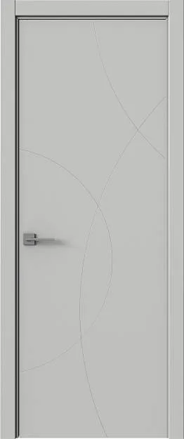 Межкомнатная дверь Tivoli Б-5, цвет - Серая эмаль (RAL 7047), Без стекла (ДГ)