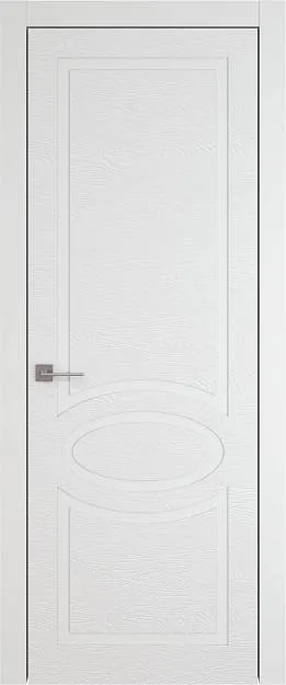 Межкомнатная дверь Tivoli Н-5, цвет - Белая эмаль по шпону (RAL 9003), Без стекла (ДГ)