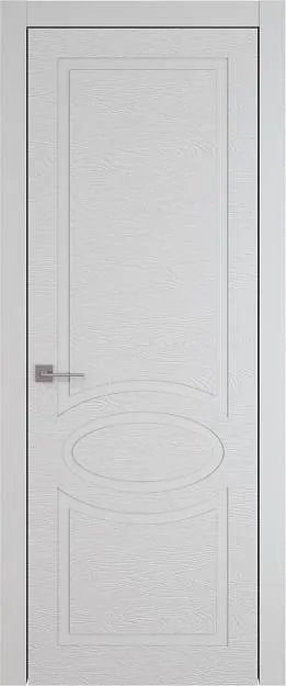 Межкомнатная дверь Tivoli Н-5, цвет - Серая эмаль по шпону (RAL 7047), Без стекла (ДГ)
