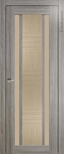 Межкомнатная дверь Palazzo, цвет - Орех пепельный, Со стеклом (ДО)