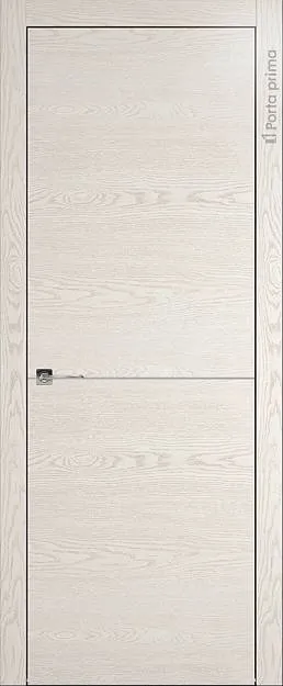 Межкомнатная дверь Tivoli Б-2, цвет - Белый ясень (nano-flex), Без стекла (ДГ)