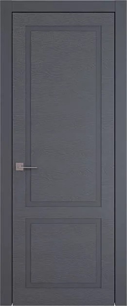 Межкомнатная дверь Tivoli И-5, цвет - Графитово-серая эмаль по шпону (RAL 7024), Без стекла (ДГ)
