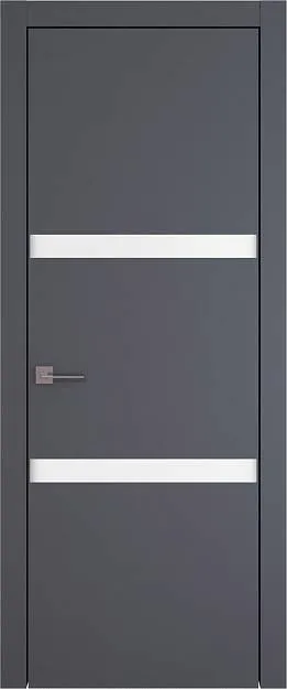 Межкомнатная дверь Tivoli В-4, цвет - Антрацит ST, Без стекла (ДГ)