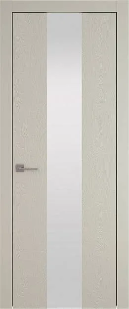 Межкомнатная дверь Tivoli Ж-1, цвет - Серо-оливковая эмаль по шпону (RAL 7032), Со стеклом (ДО)