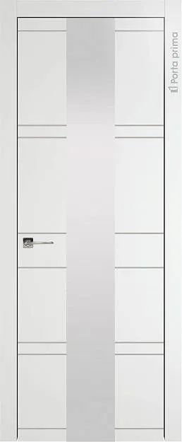Межкомнатная дверь Tivoli Ж-2, цвет - Белый ST, Со стеклом (ДО)
