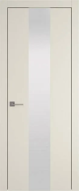Межкомнатная дверь Tivoli Ж-1, цвет - Жемчужная эмаль (RAL 1013), Со стеклом (ДО)