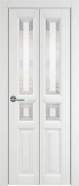 Межкомнатная дверь Porta Classic Imperia-R, цвет - Белая эмаль (RAL 9003), Со стеклом (ДО)