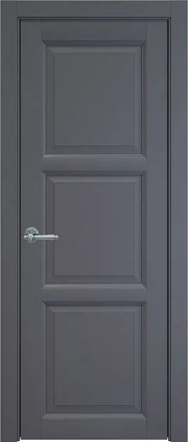 Межкомнатная дверь Milano, цвет - Графитово-серая эмаль (RAL 7024), Без стекла (ДГ)
