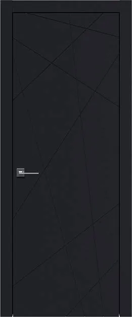 Межкомнатная дверь Tivoli В-5, цвет - Черная эмаль (RAL 9004), Без стекла (ДГ)