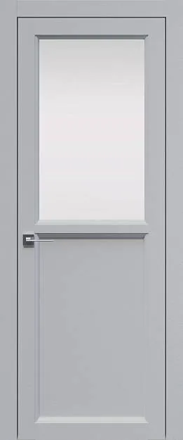 Межкомнатная дверь Sorrento-R Б1, цвет - Лайт-грей ST, Со стеклом (ДО)