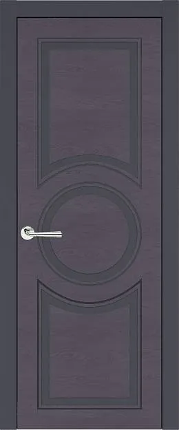 Межкомнатная дверь Ravenna Neo Classic, цвет - Графитово-серая эмаль по шпону (RAL 7024), Без стекла (ДГ)