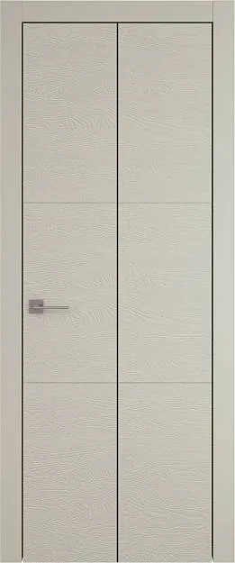 Межкомнатная дверь Tivoli В-2 Книжка, цвет - Серо-оливковая эмаль по шпону (RAL 7032), Без стекла (ДГ)