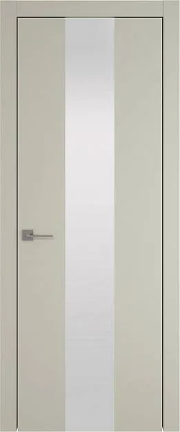 Межкомнатная дверь Tivoli Ж-1, цвет - Серо-оливковая эмаль (RAL 7032), Со стеклом (ДО)