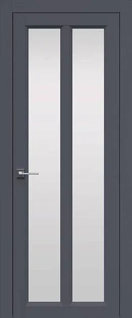 Межкомнатная дверь Sorrento-R Д4, цвет - Антрацит ST, Со стеклом (ДО)
