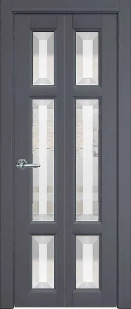 Межкомнатная дверь Porta Classic Siena, цвет - Антрацит ST, Со стеклом (ДО)
