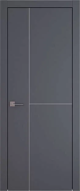 Межкомнатная дверь Tivoli Г-1, цвет - Антрацит ST, Без стекла (ДГ)