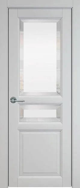 Межкомнатная дверь Imperia-R, цвет - Серая эмаль (RAL 7047), Со стеклом (ДО)