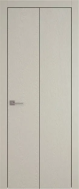 Межкомнатная дверь Tivoli А-1 Книжка, цвет - Серо-оливковая эмаль по шпону (RAL 7032), Без стекла (ДГ)