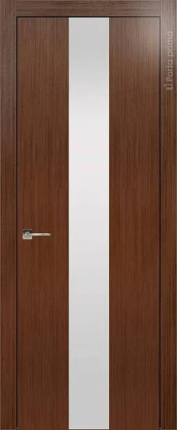 Межкомнатная дверь Tivoli Ж-1, цвет - Темный орех, Со стеклом (ДО)