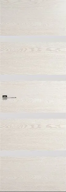 Межкомнатная дверь Tivoli Д-4 Невидимка, цвет - Белый ясень (nano-flex), Без стекла (ДГ)