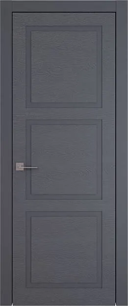 Межкомнатная дверь Tivoli Л-5, цвет - Графитово-серая эмаль по шпону (RAL 7024), Без стекла (ДГ)