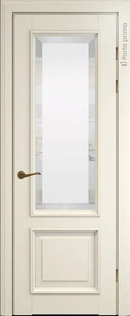 Межкомнатная дверь Dinastia LUX, цвет - Жемчужная эмаль (RAL 1013), Со стеклом (ДО)