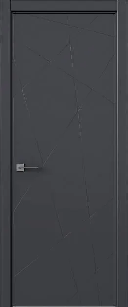 Межкомнатная дверь Tivoli В-5, цвет - Графитово-серая эмаль (RAL 7024), Без стекла (ДГ)