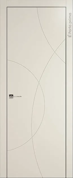 Межкомнатная дверь Tivoli Б-5, цвет - Жемчужная эмаль (RAL 1013), Без стекла (ДГ)