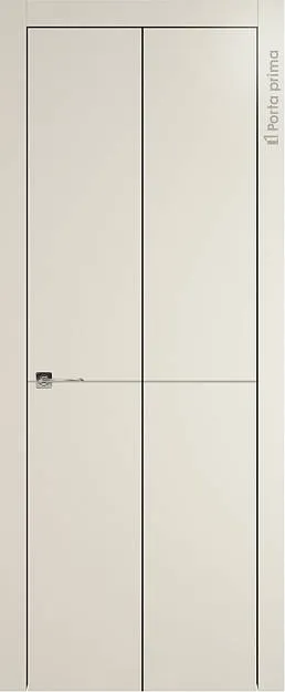 Межкомнатная дверь Tivoli Б-2 Книжка, цвет - Жемчужная эмаль (RAL 1013), Без стекла (ДГ)