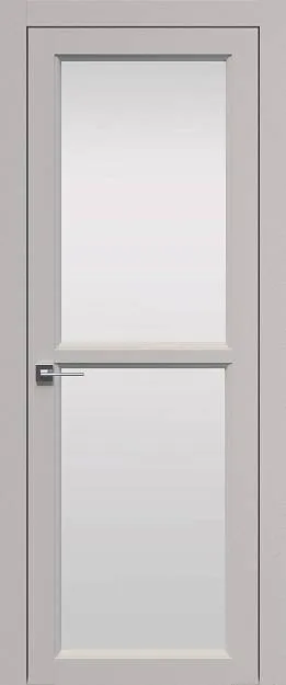 Межкомнатная дверь Sorrento-R В1, цвет - Магнолия ST, Со стеклом (ДО)