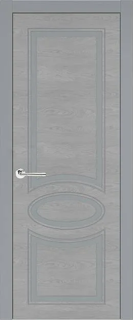 Межкомнатная дверь Florencia Neo Classic, цвет - Серебристо-серая эмаль по шпону (RAL 7045), Без стекла (ДГ)