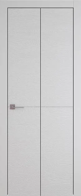 Межкомнатная дверь Tivoli Б-2 Книжка, цвет - Серая эмаль по шпону (RAL 7047), Без стекла (ДГ)