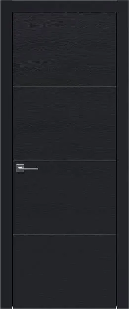 Межкомнатная дверь Tivoli Г-3, цвет - Черная эмаль по шпону (RAL 9004), Без стекла (ДГ)