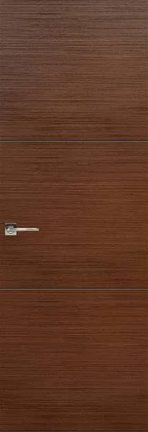 Межкомнатная дверь Tivoli В-2 Невидимка, цвет - Темный орех, Без стекла (ДГ)