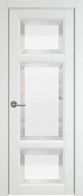 Межкомнатная дверь Siena, цвет - Белая эмаль (RAL 9003), Со стеклом (ДО)